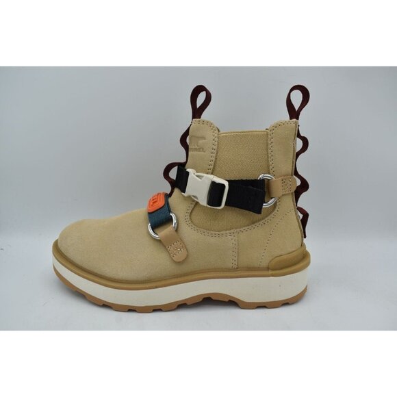 Sorel Women Size 9 Hi-Line EQ Chalk Ceramic Suede Waterproof Chelsea Boots - Picture 8 of 10